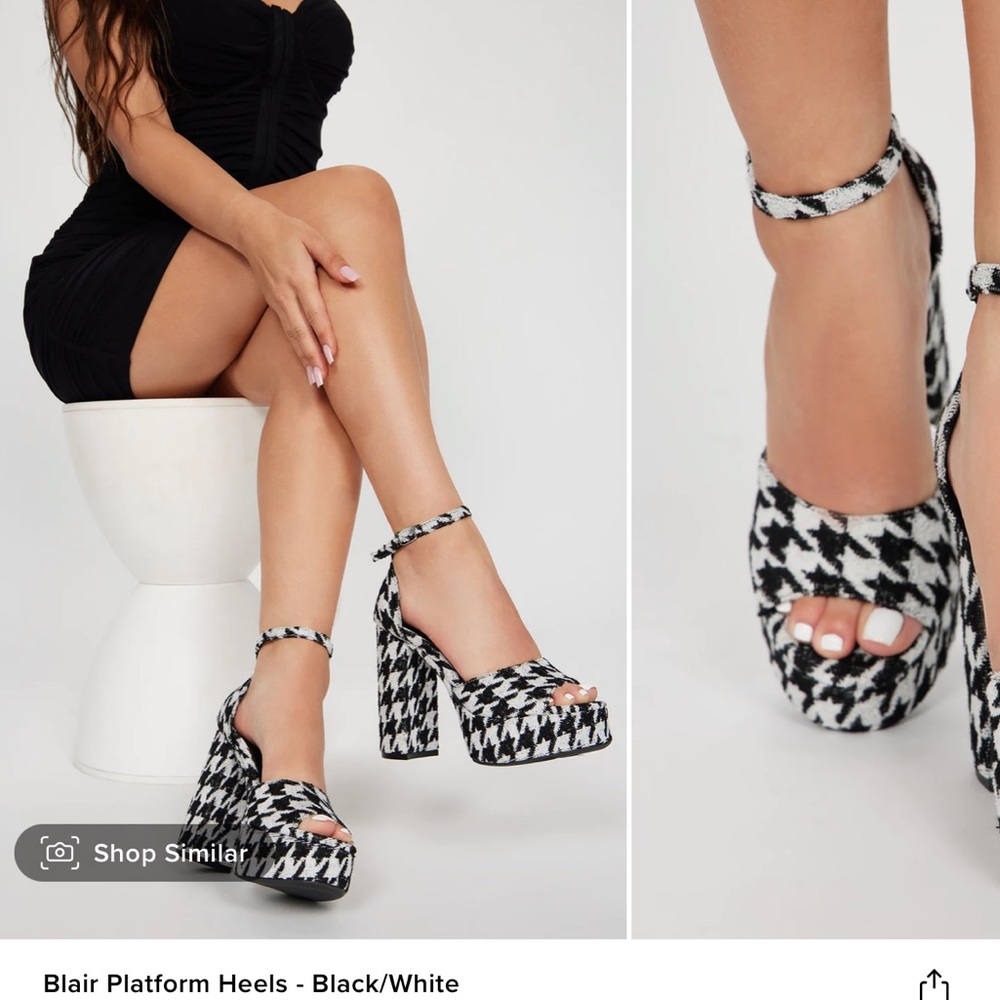 Fashion Nova Blair platform heels